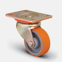Колесо полиуретановое поворотное 200 мм ( ED01 VBP 200 ), диск-чугун